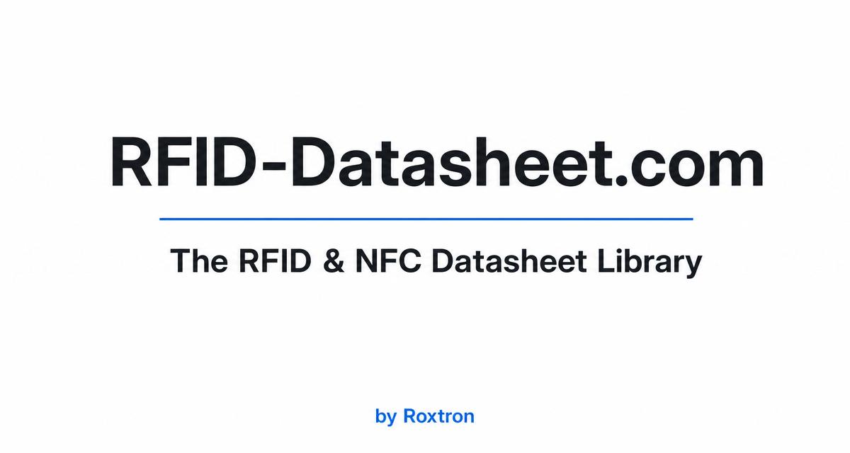 RFID-Datasheet.com — The RFID & NFC Datasheet Library